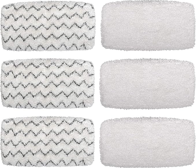 Flammi Steam Mop Pads for Bissell PowerFresh Vac & Steam Series - 6 Pack, Compatible with 2747A, 1132, 1543, 1632, 1652 Models, Hard Floor Mop