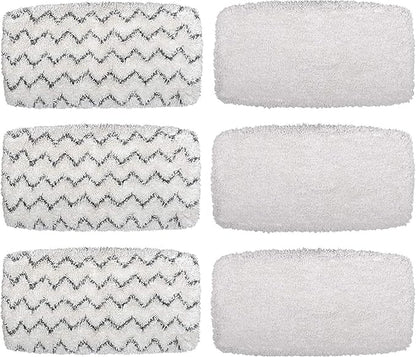 Flammi Steam Mop Pads for Bissell PowerFresh Vac & Steam Series - 6 Pack, Compatible with 2747A, 1132, 1543, 1632, 1652 Models, Hard Floor Mop