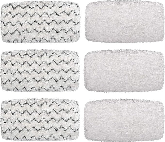 Flammi Steam Mop Pads for Bissell PowerFresh Vac & Steam Series - 6 Pack, Compatible with 2747A, 1132, 1543, 1632, 1652 Models, Hard Floor Mop