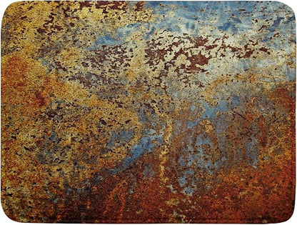 Brown Rust Colorful Metal Rusty Steel Iron Dish Drying Pad 18 x 24 Inch With Absorbent Reversible Microfiber Modern Abstract Drying Mats Dish Drainer Mat Fast Dry For Kitchen Dining Room Decor