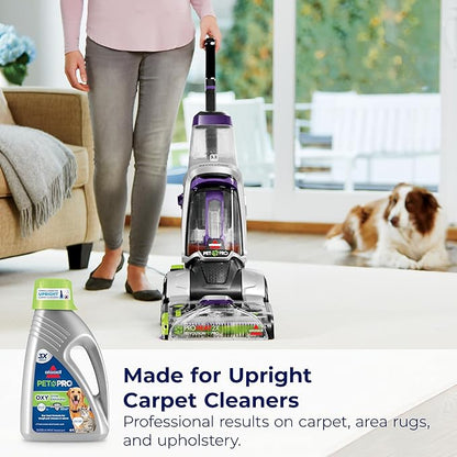 Bissell PET PRO OXY Urine Eliminator with Febreze Carpet Deep Clean Solution, StainProtect Technology, leading upright carpet cleaners, 48oz, Our best formula for pet messes & odors, (Pack of 2)