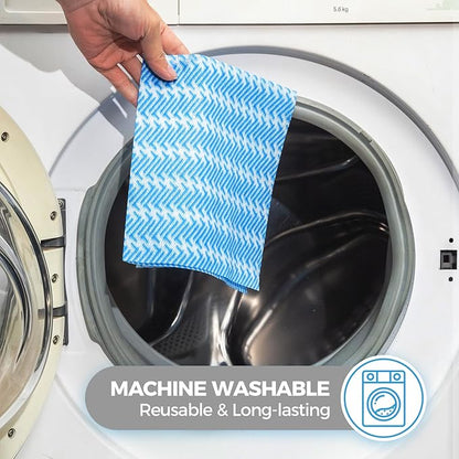 Disposable Dish Cloths,Multi use Reusable Cleaning Cloth,Machine Washable J Cloth,Heavy Duty Handy Cleaning Wipes 11.8" X 19.6" (Green 150 Count)