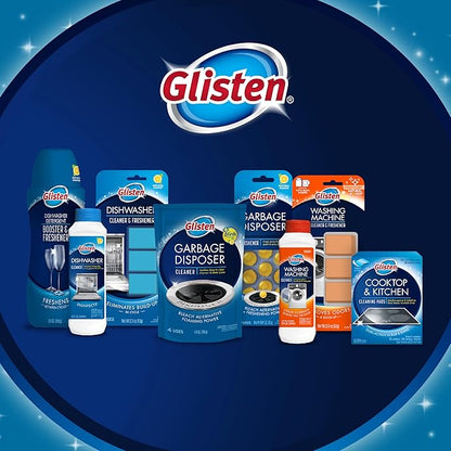 Glisten Garbage Disposer Freshener, Sink Disposal Odor Eliminator, Quick and Easy-to-Use, Lemon Scent, 30 Capsules Total