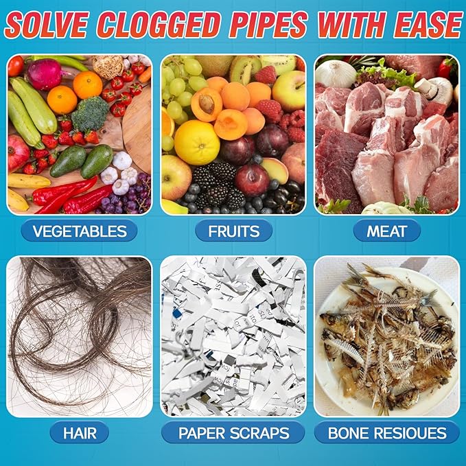 Drain Clog Remover, 260g Drain Cleaner, Pipeline Dredging Agent, Dissolves Hair, Grease & Soap Scum