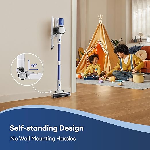 Ultenic U10 Ultra Cordless Stick Vacuum Cleaner, 450W Motor, 30KPa Suction, Max 40mins Runtime, Anti-Tangle Brush, 1L Dustbin Capacity, Stick Vacuum for Home, Pet Hair, Hardwood Floors, and Carpets