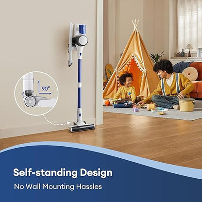 Ultenic U10 Ultra Cordless Stick Vacuum Cleaner, 450W Motor, 30KPa Suction, Max 40mins Runtime, Anti-Tangle Brush, 1L Dustbin Capacity, Stick Vacuum for Home, Pet Hair, Hardwood Floors, and Carpets