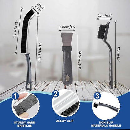 7Pcs Crevice Cleaning Brush, Multifunctional Cleaning Brush Scrub Brush,Toilet Brush,Used in Narrow Corner Tight Spaces,Hard Bristle Grout Brush for Window,Kitchen,Bathroom,Faucets