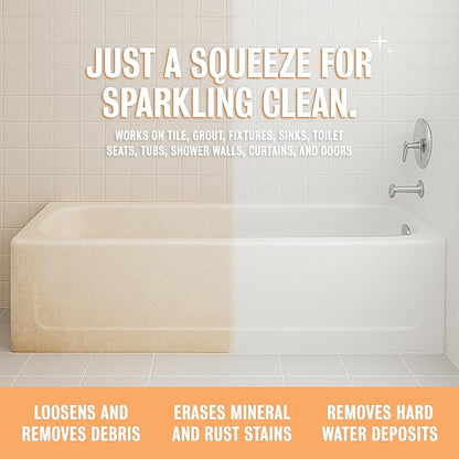 Rebel Green Neat and Tidy Tub & Tile Bathroom Cleaner Spray - Chamomile Orange Blossom Scent - Plant-Based Formula for Showers, Sinks, Tubs, Toilets, and Tile - 16 fl oz - 2 Pack