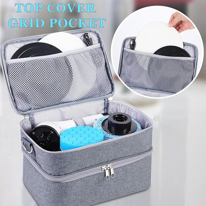 Storage Bag Compatible with Electric Spin Scrubber Portable Organizer for Cleaning Brush, Carry Case for Bathroom Floor Windows Cleaning Tool, Household Cleaning Supplies Organizer, Bag Only
