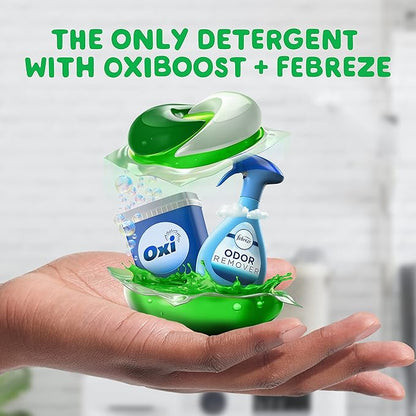 Gain Flings Laundry Detergent Pacs with Odor Defense, 112 Count, Super Fresh Blast Scent, HE 3in1 with Febreze and Oxi
