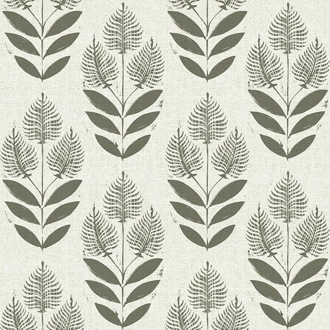 Naphite Tulip Floral Peel and Stick Wallpaper Vintage Leaf Contact Paper for Cabinet Drawer Boho Contact Paper Self Adhesive Wallpaper for Bathroom Farmhouse Retro Flower Wall Decor 17.3inW 393inL