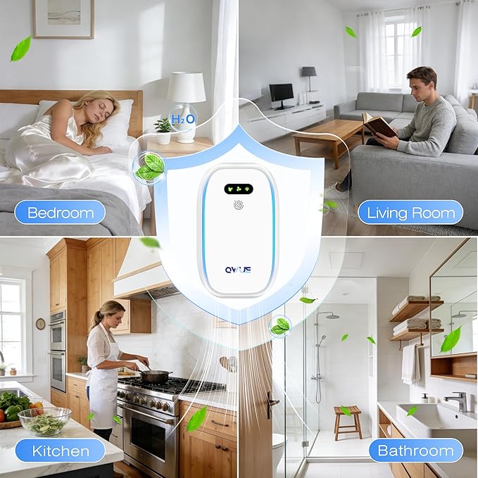 Air Ionizers with Warm Night Light (4 Pack), Plug in Negative Ion Air Purifier, Quiet Air Freshener for Odors, Smoke, Dust, Portable Air Purifiers for Home, Office, Bedroom, Bathroom, Mini Air Cleaner