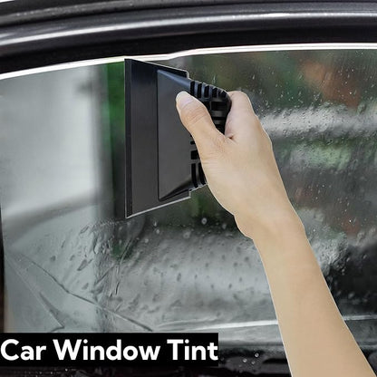 Small Wiper with 2 & 5IN Rubber Blades, Streak-Free Glass Squeegee for Window, Shower, Mirror, Car Tint Squeegee for Window Film Application