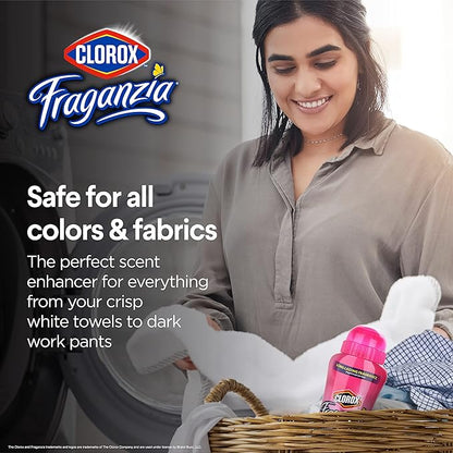 Clorox Fraganzia Laundry Scent Booster Crystals, In-Wash Fragrance Beads for Fresh-Smelling Clothes & Linens, Safe for All Fabrics & Colors, Easy-Pour Bottle, Spring Scent, 36 Oz, 6 Pack