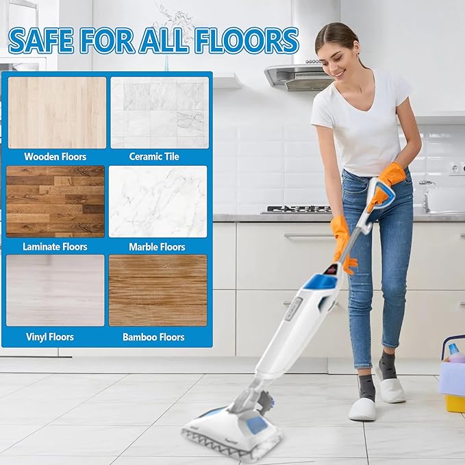 8 Pack Steam Mop Pads for Bissell Powerfresh Steam Mop 1940 1440 1544 1806 2075 Series, Model 19402 19404 19408 19409 1940A 1940F 1940Q 1940T 1940W B0006 B0017, Microfiber Washable, Reusable