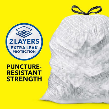 Glad ForceFlex Tall Kitchen Trash Bags, 13 Gallon, Fresh Clean, (Package May Vary),140 Count (Pack of 2)
