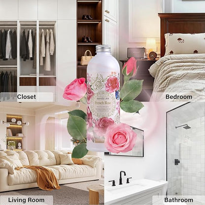 ROMIIE ZOI Rose Room Spray Refill - 500ml / 16.8 Fl Oz - Classic Romantic Floral Scent for a Serene Bedroom - Concentrated Air Freshener