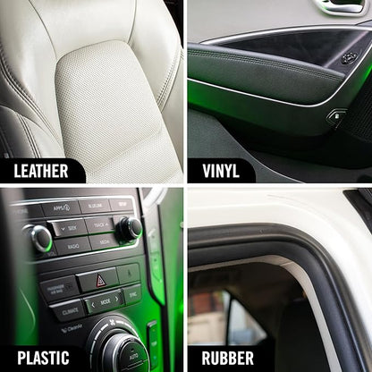 Turtle Wax Hybrid Solutions Inside Job, All Purpose Ceramic Interior Car Cleaner and Protectant, Cleans, Deodorizes and Protects Leather Car Seats, Vinyl, Rubber, and Plastic, 16 fl oz (Pack of 2)