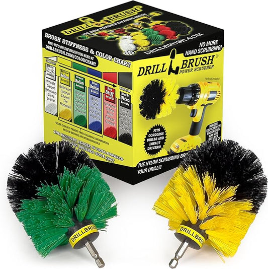 Kitchen Accessories - Pots and Pans Set - Spin Brush Kit - Grout Cleaner - Cleaning Supplies - Bathroom Accessories - Soap Scum, Hard Water Stains, Mineral Deposits, Calcium Build-up, Rust Stains