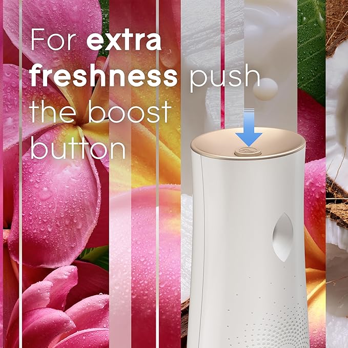 Glade Automatic Spray Refill, Air Freshener for Home and Bathroom, Tropical Blossoms, 6.2 Oz, 3 Count