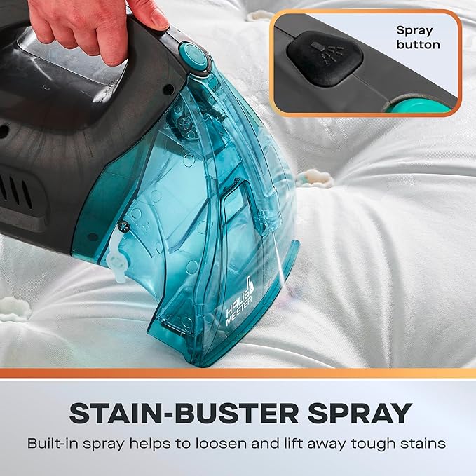 Hausmeister Hydroflex Plus Carpet Cleaner Machine, Upholstery Cleaner Machine for Couch, Car Seats & Pet Stains, 500W Powerful Handheld Deep Cleaner with 3 Brush Heads (Machine + 1 solution)