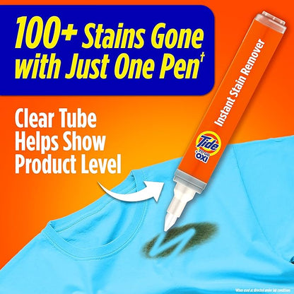 Tide Stain Remover for Clothes, To Go Pen, Instant Spot Remover for Clothes, Travel & Pocket Size, 1 Count