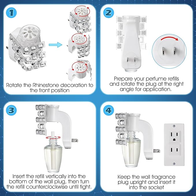 Hohean Wall Fragrance Plug in with Night Light, Compatible with Bath & Body Works WallFlower Fragrance, Wall Plug Fragrances Oil Diffuse with Nightlight for Home, Office(1 Pack,Irregular)