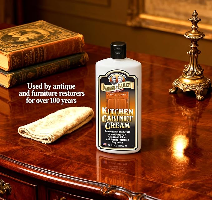 Parker and Bailey Kitchen Cabinet Cream-Wood Cleaner-Grease Remover 16 oz (1)