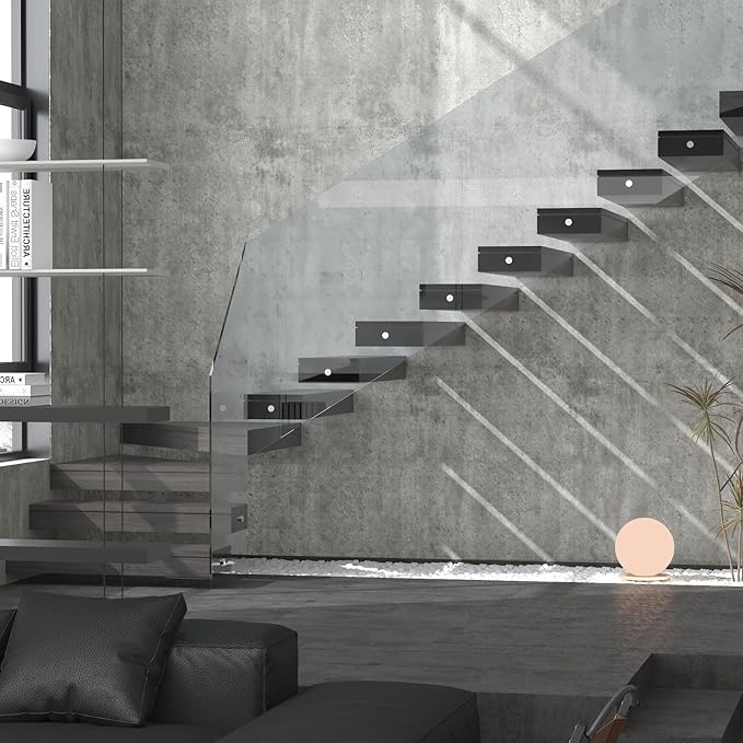36"x394" Wide Thick Light Grey Concrete Wallpaper Peel and Stick Vinyl Matte Textured Grey Concrete Contact Paper Removable Self-Adhesive Cement Look Wall Sticker for Bedroom Garage Basement