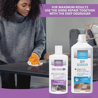 FABER Floor Shine Repair - Premium Floor Polishing Cream for Scratches & Defects, Re- Polishes, and Protects from Dirt - Perfect for Colored Glazed & Full Body Polished Porcelain Tiles, Pro & Home Use