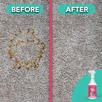 PUPIBOO Wee Out Pet Urine Enzyme Cleaner, Stain and Odor Eliminator for Carpets, Upholstery, Floors