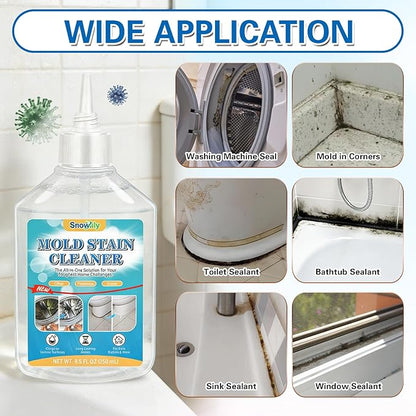 Mold Stain Home Remover Gel,16.9 Fl Oz Heavy-Duty Household Cleaner for Washing Machine Gasket,Grout Caulk, Bathroom,Bathtub,Refrigerator Strips,Front Load Washer Gasket, Grout Cleaner,Toilet gap