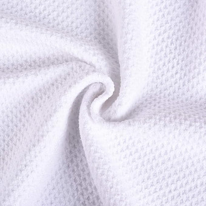 Mile High Life Microfiber Golf Towel, 21" X 24", Waffle Pattern w Clip, Super Absorbent Tri-fold Large Towels, Golf Bag Accessories for Men & Women（White）