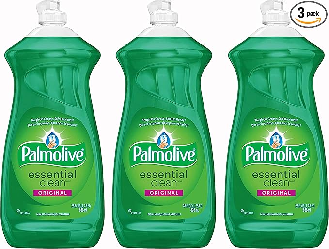 Palmolive Dishwashing Soap Essential Clean Original Scent, 28 Ounce (Pack of 3)