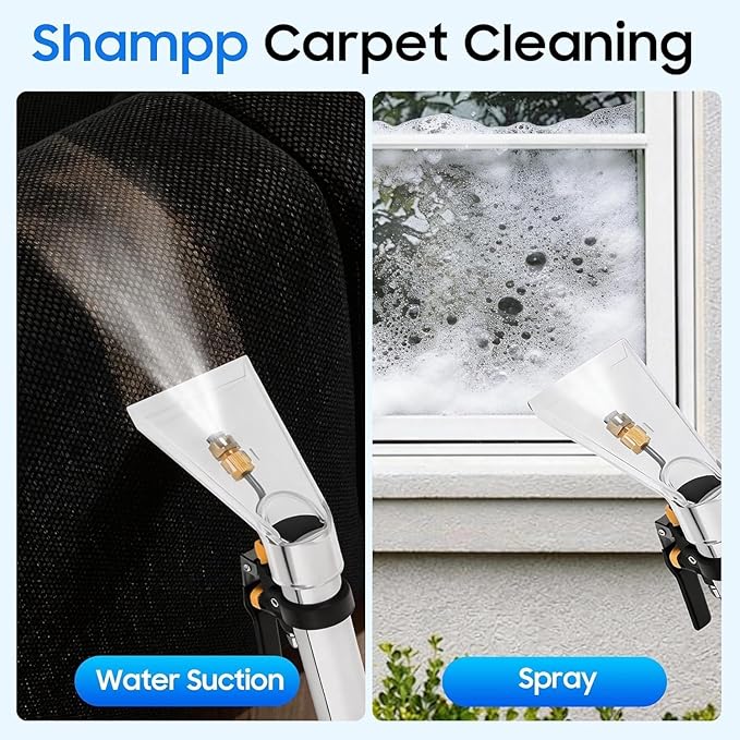 Commercial Carpet Cleaning Machine, 1000W 110V 40L/11Gal Professional Commercial 3 in 1 Carpet Spraying Floor Brush Cleaner Extractor Vacuum Washing Machine Portable Carpet Cleaner (40L)