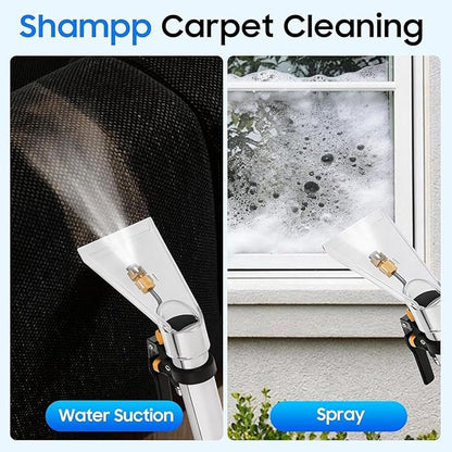 Commercial Carpet Cleaning Machine, 1000W 110V 40L/11Gal Professional Commercial 3 in 1 Carpet Spraying Floor Brush Cleaner Extractor Vacuum Washing Machine Portable Carpet Cleaner (40L)