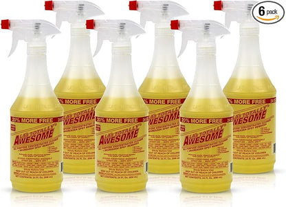 La's Totally Awesome All Purpose Cleaner Spray – 24oz (Pack of 6) Heavy Duty Multi-Surface Degreaser & Stain Remover – Ready-to-Use Cleaning Spray for Kitchen, Bathroom, Floors, Auto & More