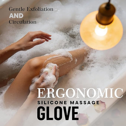 Bath Mitt - Exfoliating Glove, Honeycomb Body Scrubber,Massage Body Scrub Gloves for Home Spa,Mitt Sponges for Cleaning Body,Deep and Gentle,Fast foaming (Pink(Softer,Small Size,) New Version)