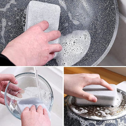 Individually Wrapped Sponges Kitchen Dishwashing Sponge Bulk, Non Scratch Dishes Scouring Pad Dishcloth, Odor-Free Sponge Wipes for Household Cleaning Dishes Travel Apartments (Grey 600 Pack)