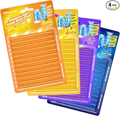Drain Sticks Drain Cleaner Sticks Drains Cleaner Disposal Stick Enzyme for Odor Clogs Remover Sink Septic Stick for Drains As Seen On TV