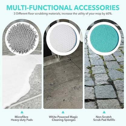 Frescares 6 Packs Steam&Scrub Mop Pads Replacement Power Pads Compatible with Shark,S8201 S8001 S7001 S7201 S7000AMZ S7000 S7005 S7020 S7001C Dirt Grip Scrub Adsorb Washable Pad