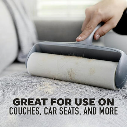 Scotch-Brite Extreme Clean Large Lint Roller Refills, 50% Stickier*, Heavy Duty for Removing Debris and Pet Hair on Clothes, Furniture, Cars, Offices & More, 4 Pack, 240 Adhesive Sheets Total