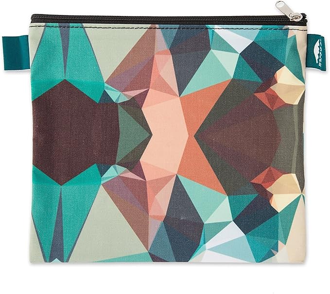 Nordic By Nature 4 Pack - Reusable Sandwich Bags Dishwasher Safe BPA Free - Durable Washable Quick Dry Cloth Baggies -Reusable Snack Bag School Lunches - Easy Open Zipper - (Mosaic Camo)