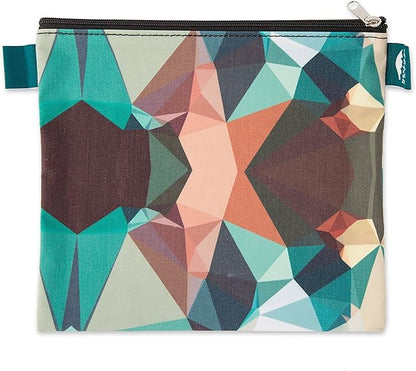Nordic By Nature 4 Pack - Reusable Sandwich Bags Dishwasher Safe BPA Free - Durable Washable Quick Dry Cloth Baggies -Reusable Snack Bag School Lunches - Easy Open Zipper - (Mosaic Camo)