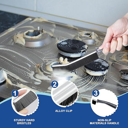 7Pcs Crevice Cleaning Brush, Multifunctional Cleaning Brush Scrub Brush,Toilet Brush,Used in Narrow Corner Tight Spaces,Hard Bristle Grout Brush for Window,Kitchen,Bathroom,Faucets