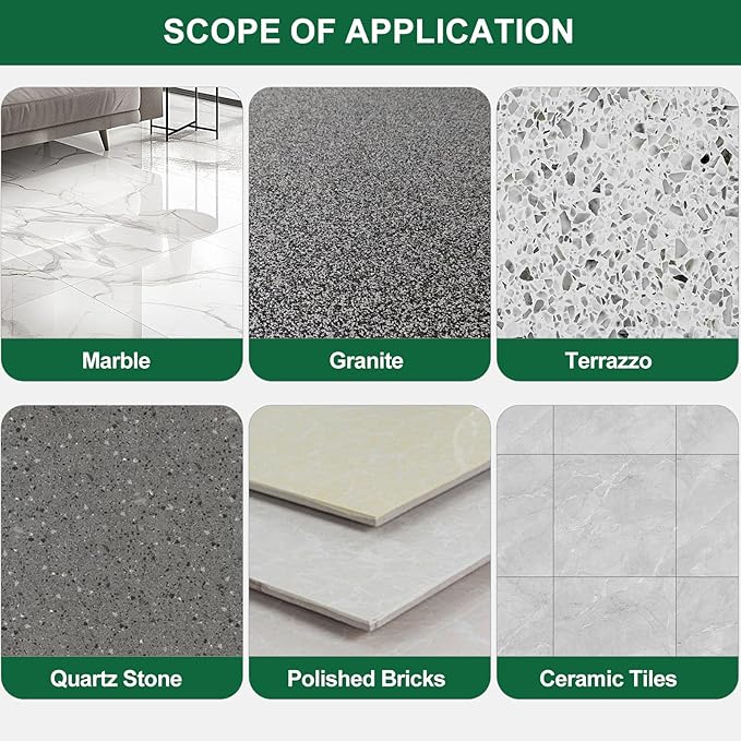 AETHER Marble Polishing Powder, Restore Shine Remove Water Stains Scratches Rings Etches, Professional Stone Polishing & Cleaning Powder for Marble Stone Granite Quartz Tile Floor Countertop Surfaces