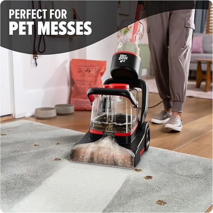 Dirt Devil Full Size Carpet Cleaner Machine for Carpet and Upholstery, Deep Cleaning Carpet Shampooer Machine with Two Cleaning Modes, Pair with Dirt Devil Carpet Cleaner Solution