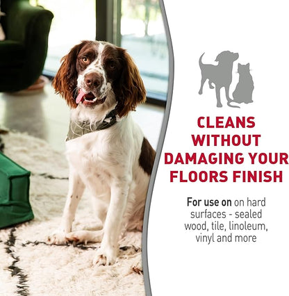 Nature's Miracle Hard Floor Cleaner,24 Ounces,Dual-Action Stain and Odor Remover Works to Remove Tough Pet Stains and Odors On Sealed Wood-and Hard Floor Surfaces,(Pack of 2)
