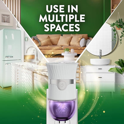 Air Wick Plug in Scented Oil Starter Kit,2 Warmers + 6 Refills,Lavender & Chamomile,Eco Friendly,Essential Oils,Air Freshener,(Pack of 2)