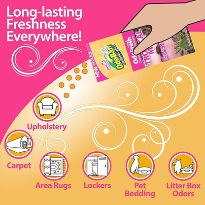 OdoBan OdoFresh Carpet and Room Deodorizer Powder for Home Smells and Odors Including Smoke, Pet Urine, Dogs, and Cat Litter, Made in the USA, Tropical Scent, 36 Ounces